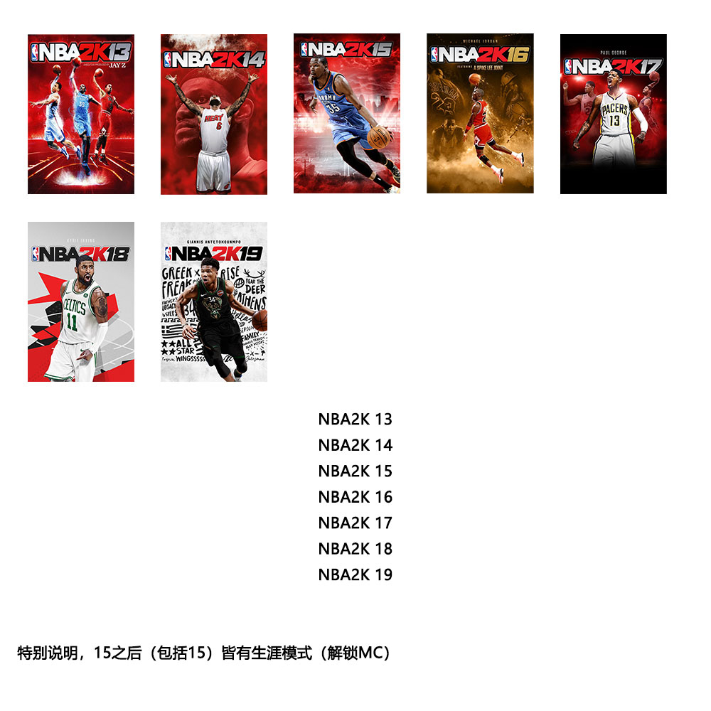 NBA2K13-19系列合集